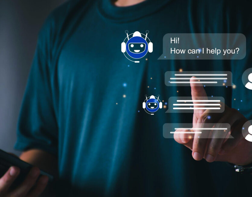 ai-chatbot-intelligent-digital-customer-service-application-concept-computer-mobile-application-use ai-chatbot-intelligent-digital-customer-service-application-concept-computer-mobile-application-use